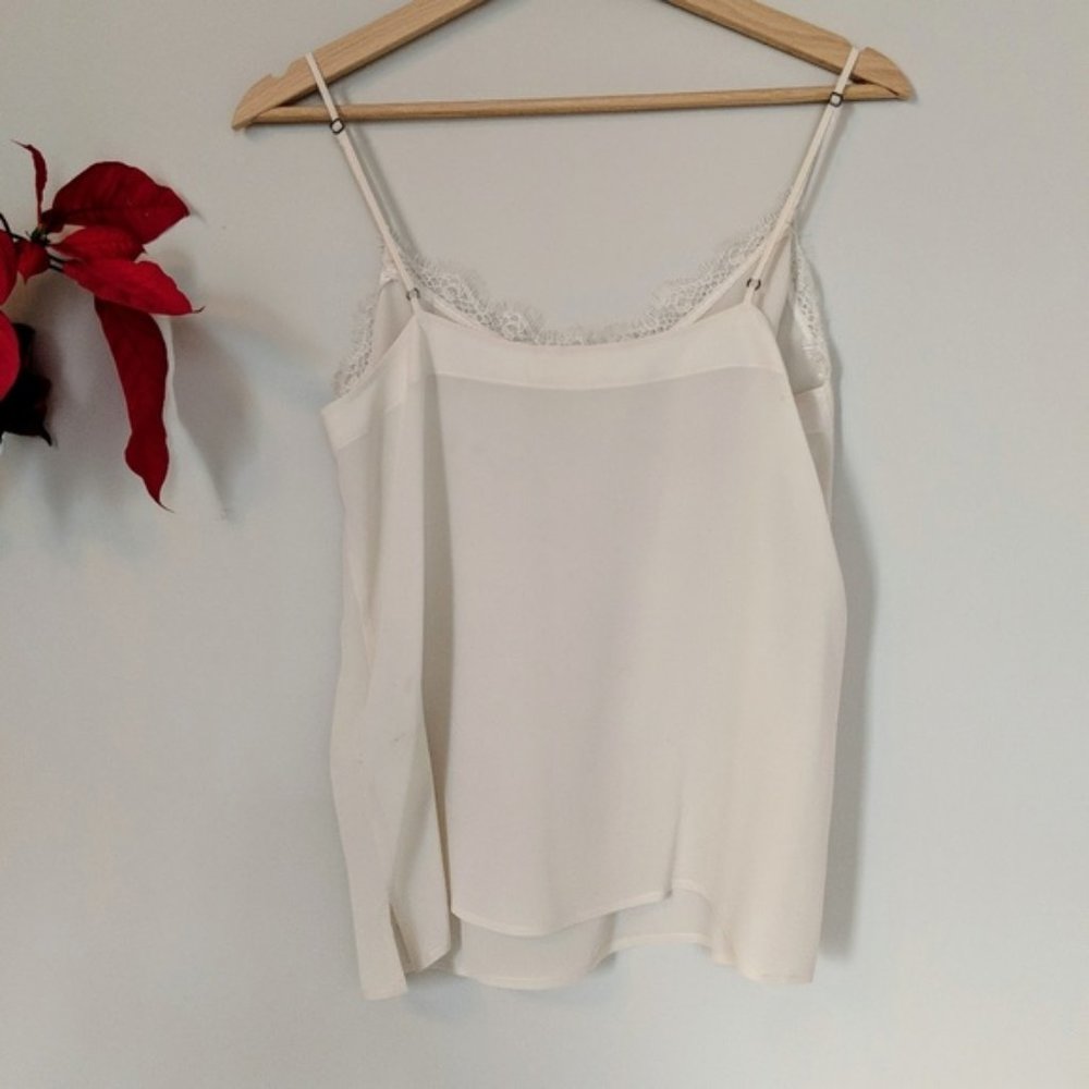 NWOT ANINE BING Silk lace detail nude cami tank, S - Picture 7 of 8